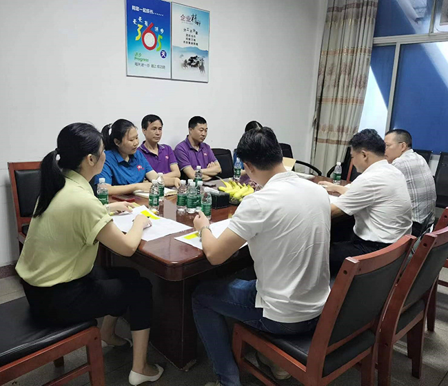 Huang Xiaohai, the deputy head of Conghua District, led a team to Guangzhou Junqi Nonwovens Enterprise Co., Ltd. to carry out research activities on heating enterprises